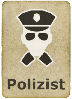  Polizist-Karte im Spiel Mafia