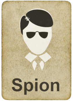 Spion-Karte im Spiel Mafia