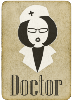Doctor Tarjeta de doctor en el juego mafia.