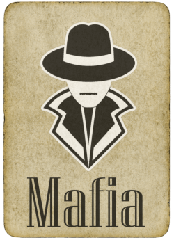 Mafia Tarjeta de personaje de la mafia