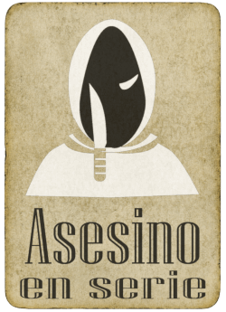 Asesino en serie Tarjeta maníaca en el juego mafia en línea.