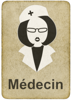 Médecin Carte docteur dans le jeu mafia